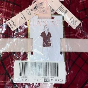 Victoria's Secret Pink and White Striped Pajama Set